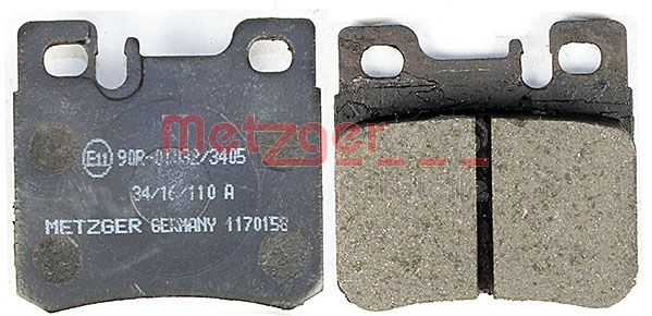 METZGER 1170158 Bremsbelagsatz, Scheibenbremse